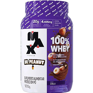 Whey 100% Max Titanium & Dr. Peanut Whey Concentrado 900g