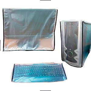 20" 21" 22" Kit Capa Para Gabinete Teclado e Monitor - Cristalizado