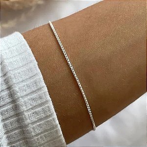 Pulseira veneziana em prata 925