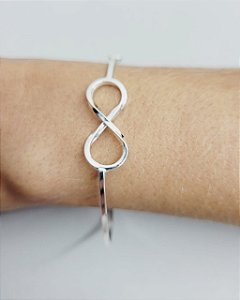 Bracelete infinito prata 925