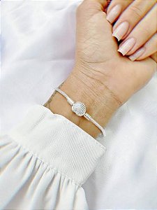 Pulseira estilo pandora em prata 925