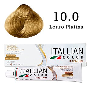 Coloração Capilar 10.0 Louro Platina | Itallian Color