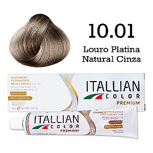 Coloração Capilar 10.01 Louro Platina Natural Cinza | Itallian Color