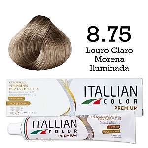 Coloração Itallian Color 8.75 Louro Claro Morena Iluminada