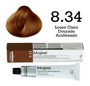 Coloração Majirel 8.34 Louro Claro Dourado Acobreado | L'Oréal