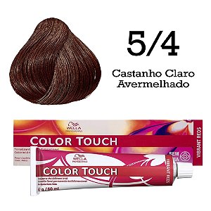 Tonalizante Color Touch 5/4 Castanho Claro Avermelhado | Wella Professionals