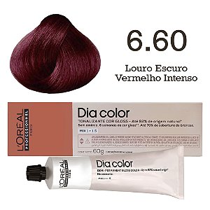 Tonalizante Dia Color 6.60 Louro Escuro Vermelho Intenso | L'Oréal Professionnel