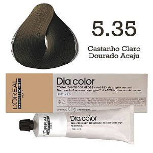 Tonalizante Dia Color 5.35 Castanho Claro Dourado Acaju | L'Oréal Professionnel