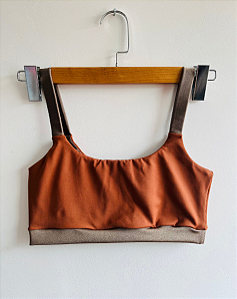 Top Core Duo Terracota e Marrom