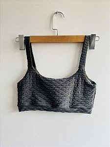 Top Core Verde Militar Texturizado