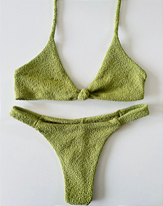 Biquíni Serra Nativa Top Nó Verde Oliva