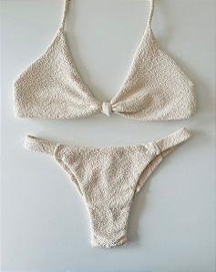 Conjunto Brisa Leve Top Nó Off White