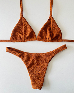 Biquíni Raiz Viva Top Triângulo Terracota