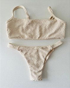 Biquíni Brisa Leve Top Reto Off White