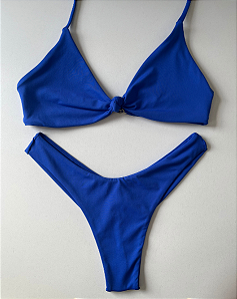Biquíni Peró Top Nó Azul Royal