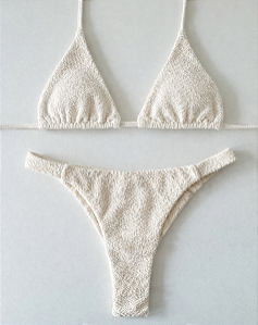 Biquíni Brisa Solar Top Cortininha Off White