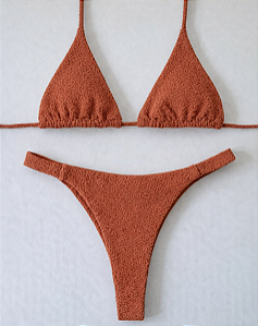 Biquíni Raiz de Sol Top Cortininha Terracota
