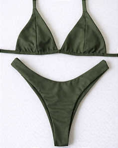Biquíni Sossego Top Triângulo Verde Militar