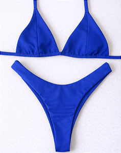 Biquíni Sossego Top Triângulo Azul Royal
