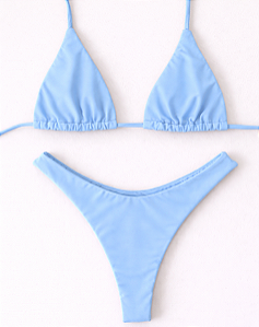 Biquíni Joatinga Top Cortininha Azul Candy