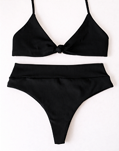 Biquíni Pontal Top Nó Preto