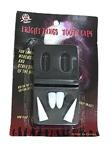 Kit Vampiro - Maquiagens e Dentadura - Halloween - Fantasias para