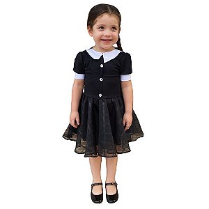 Fantasia Wandinha Addams Vestido