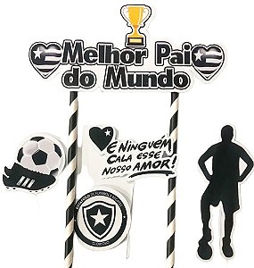 Topo de bolo Botafogo
