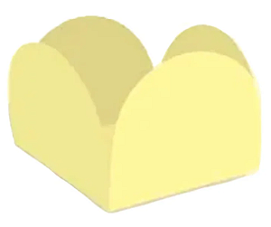 Forminha caixeta amarelo aqua 50 unid