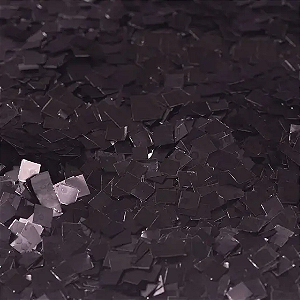 Confete decorativo preto para balões picadinho - 15 gramas