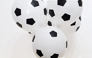 Balão látex bola de futebol 11 polegadas c/ 25 unidades