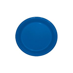 Prato de Plástico Sobremesa Azul Royal c/ 10 unidades