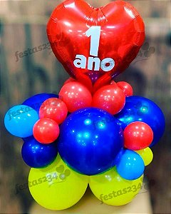Bouquet de Balões Inflados - Arranjo de mesa personalizado