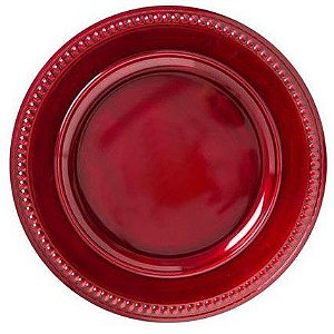 Jogo de 6 Sousplats Pearl Rouge Antique