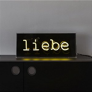 Luminária Amor em Línguas (Liebe)