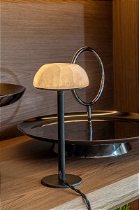 Luminária Cogumelo Preta