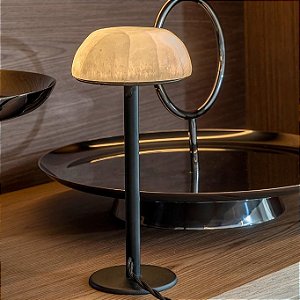 Luminária Cogumelo Preta