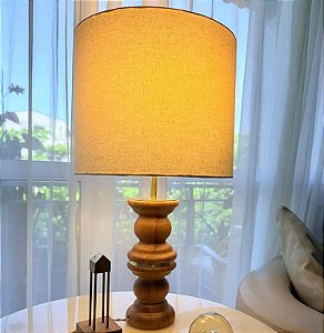 Luminária Abajur Fun Cedro