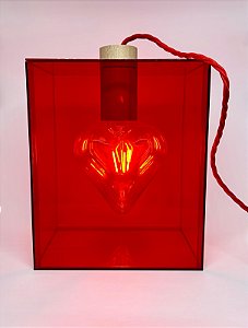 Luminária Coração Apertado Colors