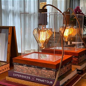 Luminária Coração Apertado (Fio corda)®