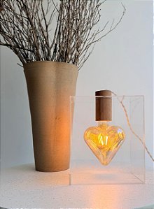 Luminária Coração Apertado (Fio bege)®