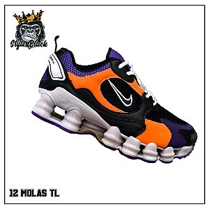 nike shox 12s molas laranja