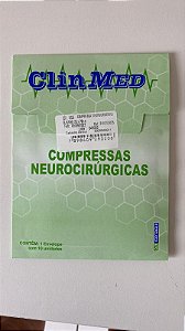 Compressa neurocirúrgica estéril  25 x 76 (envelope com 10 unid) - Clinmed