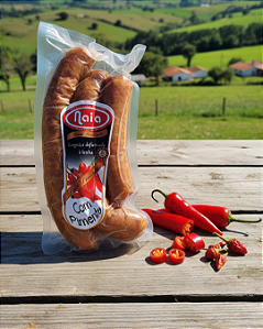 Linguiça Defumada a lenha - Com Pimenta - 500g
