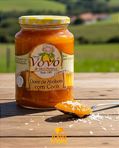 Doce de Abóbora com coco - 650g
