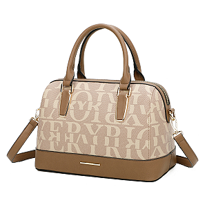 Bolsa Monograma Veryrio Bauzinho de Luxo VR2320- Ottawa Caqui