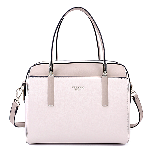 Bolsa Veryrio Tipo Baú de Luxo Transversal e de Mão – Ávila Bege