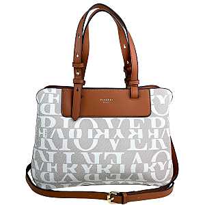 Bolsa Monograma Veryrio Original Feminina Luxo - Ajaccio Bege