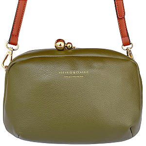 Bolsa Nuvem Pequena Veryrio Moda Luxo VR3540 - Blois Verde
