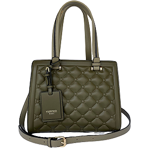 Bolsa Estruturada Média Transversal Veryrio CL2414 - Bordeaux Verde